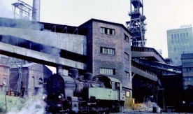 Parowóz TKw2-114 na terenie kopalni Zabrze, 1980. Fot. J. Szeliga....